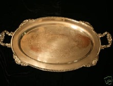 Unique Wedding Tray Gold Plated, Feature : ECO-frendly