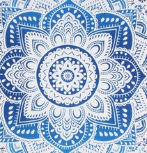 Tapestry Fabric Beach Throw Wall Hanging, For Bedspread, Table Cover, Size : Twin