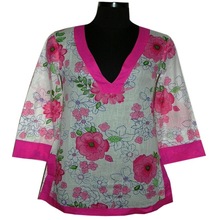 Chiffon Printed Kurti, Age Group : Adults