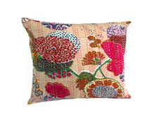 Kantha Work Designer Sofa Cushion Cover