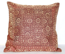 Vihaan Impex Silk Sofa Cushion Cover, Design : Zari Work