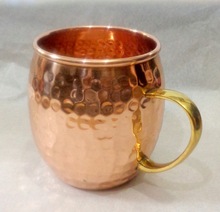 Metal MUG COPPER HANDLE BRASS, Feature : Eco-Friendly, Stocked