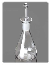 Borosilicate 3.3 Glass IODINE FLASK, Color : Clear