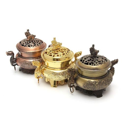 Metal Brass Incense Burner, For Home Decor Room Decor, Size : Customized Size