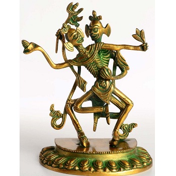 Metal Citipati Buddha Statue, For Home Decoration, Size : Customized