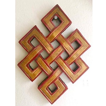 Endless Knot Wooden Wall Hanging, Color : Customized Color