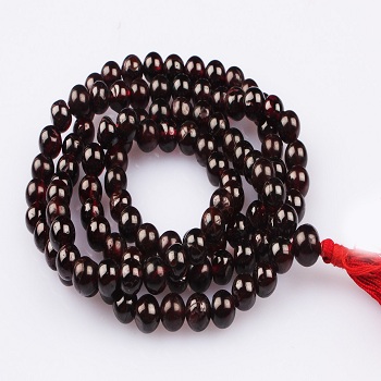 Garnet Round Mala, Color : Picture