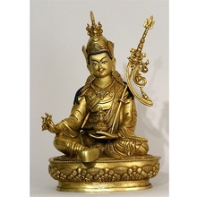 Metal GURU RINPOCHE COPPER STATUE, For Home Decoration, Color : Picture