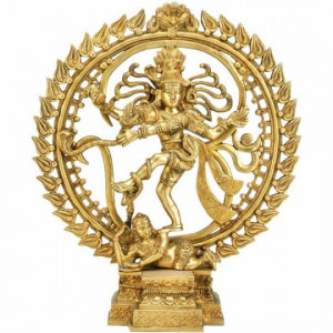 Metal Natraj (Shiva) Brass Statue, For Home Decoration, Feature : India