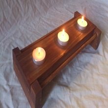Aroma Delight Wooden Candle Holder, For Wedding
