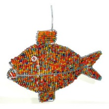 Glass Beads Fish Hanging Christmas Ornaments