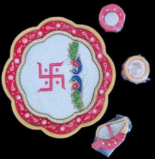 Hindu Temple Pooja Worship Plate