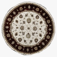 Round Shape Hand-knotted Pure Wool Carpet, For Bedroom, Commercial, Decorative, Home, Hotel, Prayer