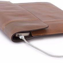 Antique Leather Look Laptop Sleeve For Macbook