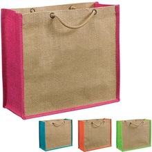KVR INTEXX Plain Jute Tote Bags, For Shopping, Grocery, Promotion, FASHION, BEACH, Color : Natural