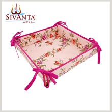 Cotton Bread Basket, For Food, Shape : Square, Rectangle