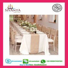 Jute Table Runners, For Home, Hotel, Restaurant, Pattern : Plain, Printed Embroidered