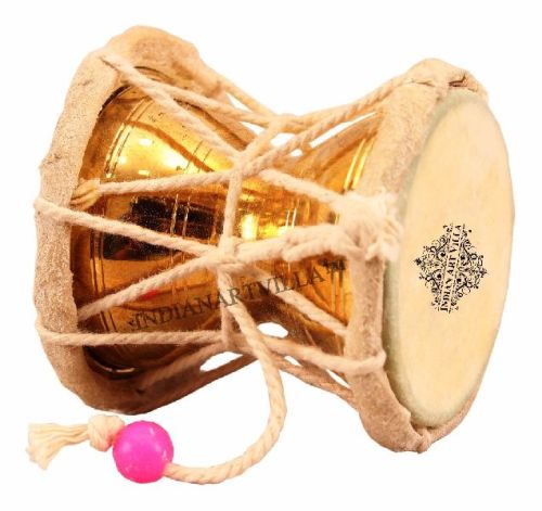 Brass Pellet Drum, Color : Golden