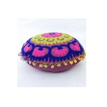 Meditation Mendala Round Cushion Cover, Style : Plain