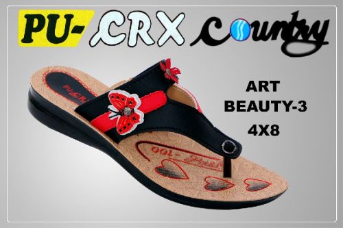 PU Leather Ladies Slippers, Size : 6inch, 7inhc, 8inch, 9inch US