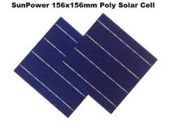 Poly Crystalline Solar Cells 156.75*156.75mm, Packaging Type : Blue