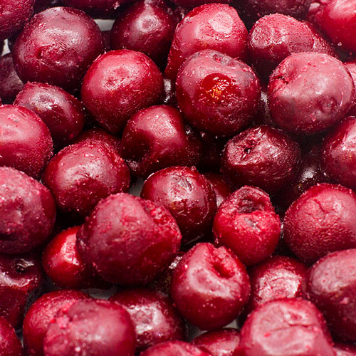 IQF Whole Sweet Black Cherries (Without Stones)