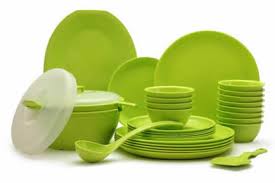 Microwave Colour Plastic Dinner Set, Size : Customized Size