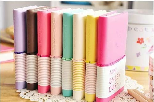 School Mini Smiley Diary, Size : Customized Size