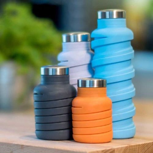 Sai Enterprise Silicon Foldable Water Bottle, For Promotional Gift, Feature : Stocked