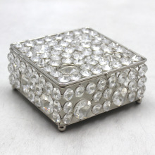 Round Shape Iron Square Crystal Box