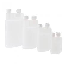 Plain HDPE Twin Neck Bottles, Color : White