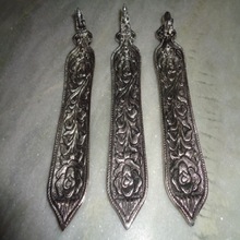 Carved Metal Incense Holders, Size : 22 Cm.long