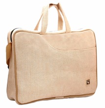 Jute Canvas Conference Tote Bag, Color : Natural