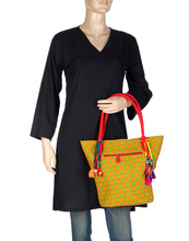 Handmade Cotton V Shape Shoulder Bag