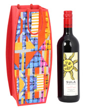 Handmade Paper Foldable Wine Bottle Holder, Feature : Recyclable