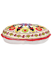 Rajrang Cotton Pouf Cushion Cover, Feature : Uniquely Finished