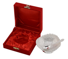 Floral Silver Plated Brass Bowl, Feature : Eco-Friendly