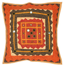 Wandering Tribe Square 100% Cotton Sofa Seat Cushion Cover, For Car, Chair, Decorative, Feature : Eco-Friendly