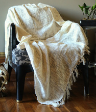 Tassels Sofa Flannel Bedding Throw Blanket, Technics : Handmade
