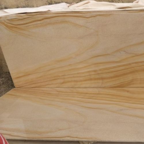 100% Natural Sandstone Honed Sand Stone Slabs, Size : Customized Size