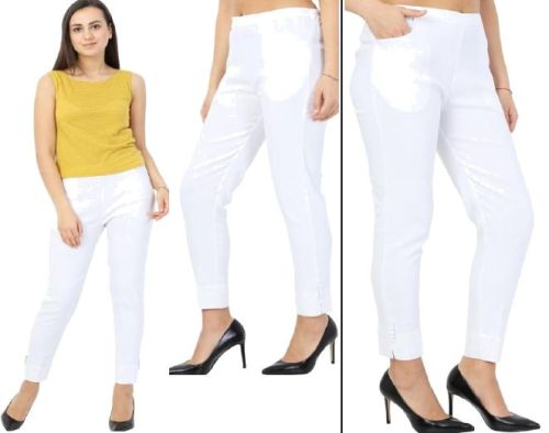 White Ladies Lumlum Cigarette Pant, Size : XL, XXL