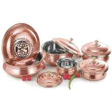 KING INTERNATIONAL Copper Hammered Mughlai Handi, Feature : Eco-Friendly, Stocked