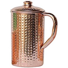 KING INTERNATIONAL Hammered Copper Jug