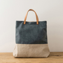 Designer Canvas Waxed Tote Bag, Size : Customized Size