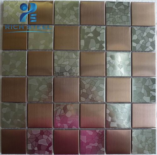 201 Stainless Steel Well Polished Beautiful Decorative Metalmosaic Tile