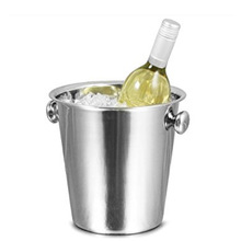 Metal Stainless Steel Ice Bucket, Color : Mirror Polished