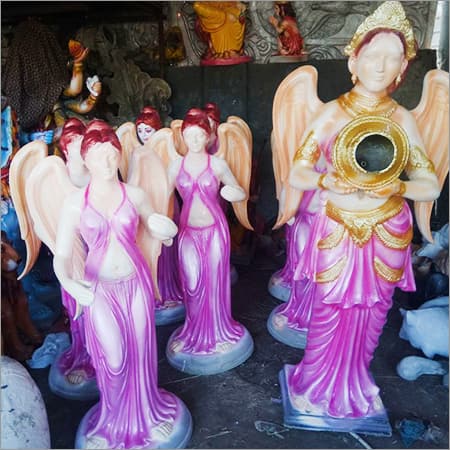 Polished Fibre Water Fairy Statue, For Home, Hotel, Office Etc., Style : Antique