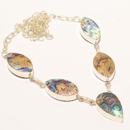 925 Sterling Silver Abalone Shell Gemstone Handmade, Style : Fashionable