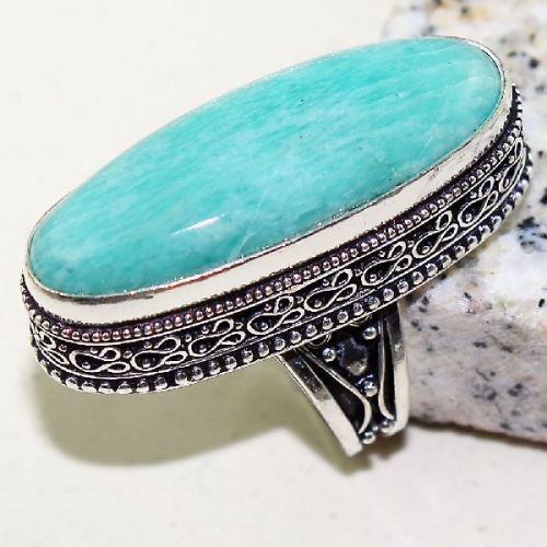 Amazonite Antique Design Handmade Ring, Gender : Children's, Men's, Unisex, Women's