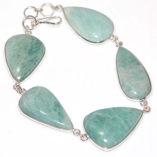 Amazonite Stone Handmade Bracelet, Gender : Children's, Men's, Unisex, Women's